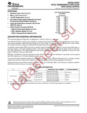 SN74ALVCH373DGVR datasheet  